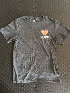 Women’s Gildan Soft Style Graphite Grey Nurse T-Shirt